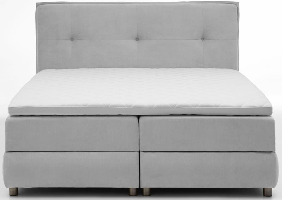 ATLANTIC home collection Boxspringbett Tilo | Grau