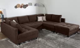 COLLECTION AB Wohnlandschaft Toni U-Form | Braun