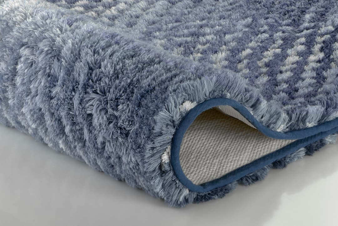 Kleine Wolke Badematte Cory | Blau