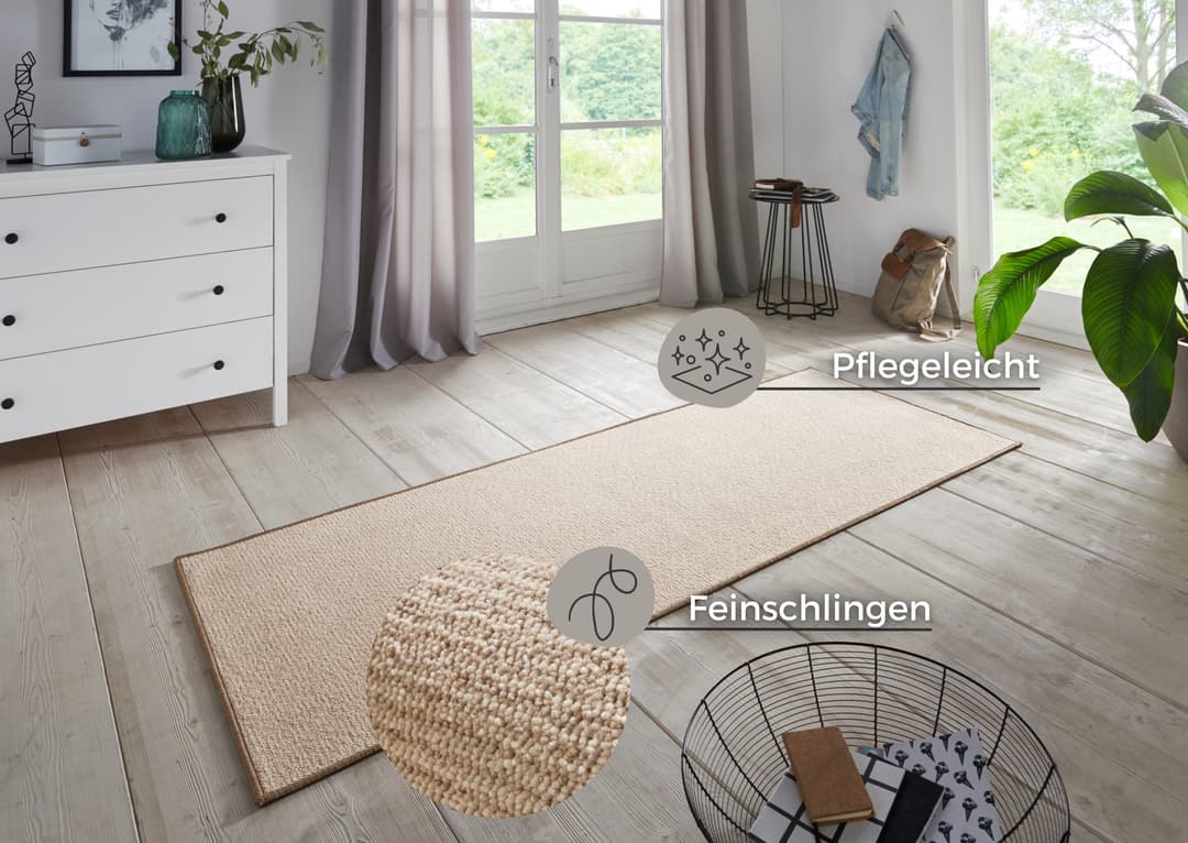 HANSE Home Läufer Bouclé | Beige