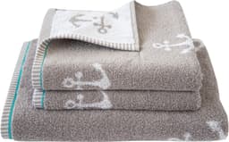 Dyckhoff Duschtuch Maritim, Nautic, Frottier | Beige
