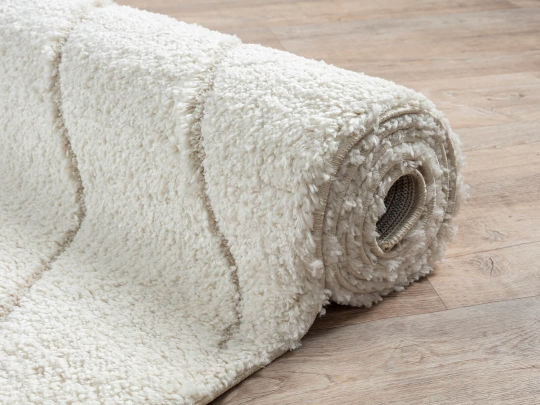 the carpet Teppich Bahar Shaggy | Beige
