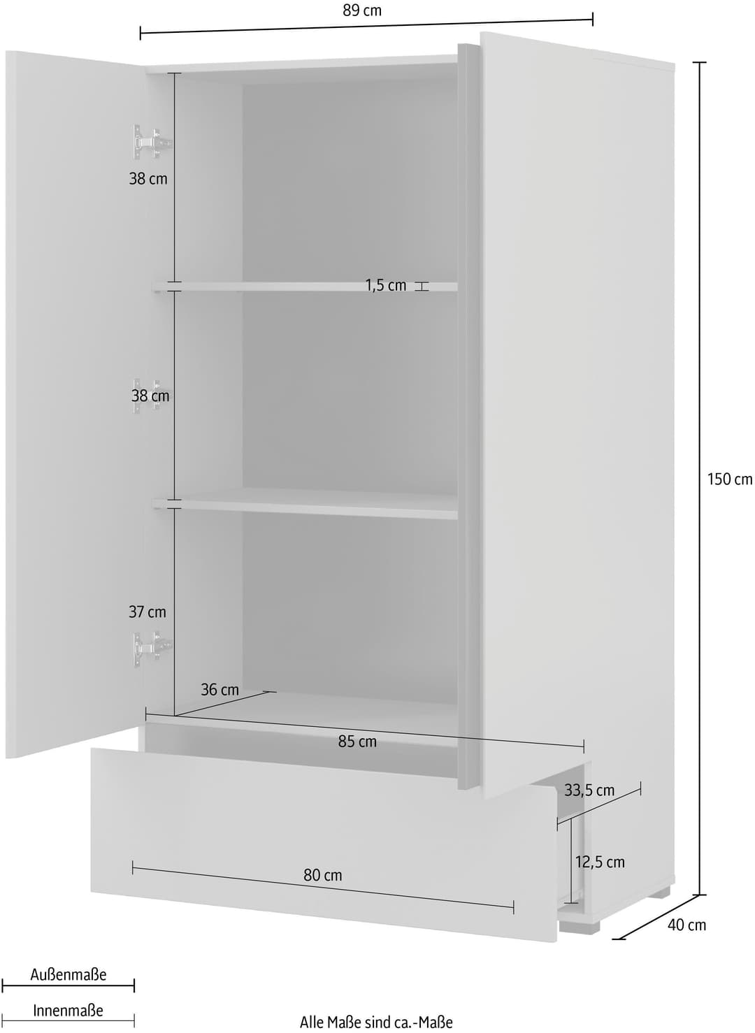 OTTO home Wäscheschrank Cross | Braun