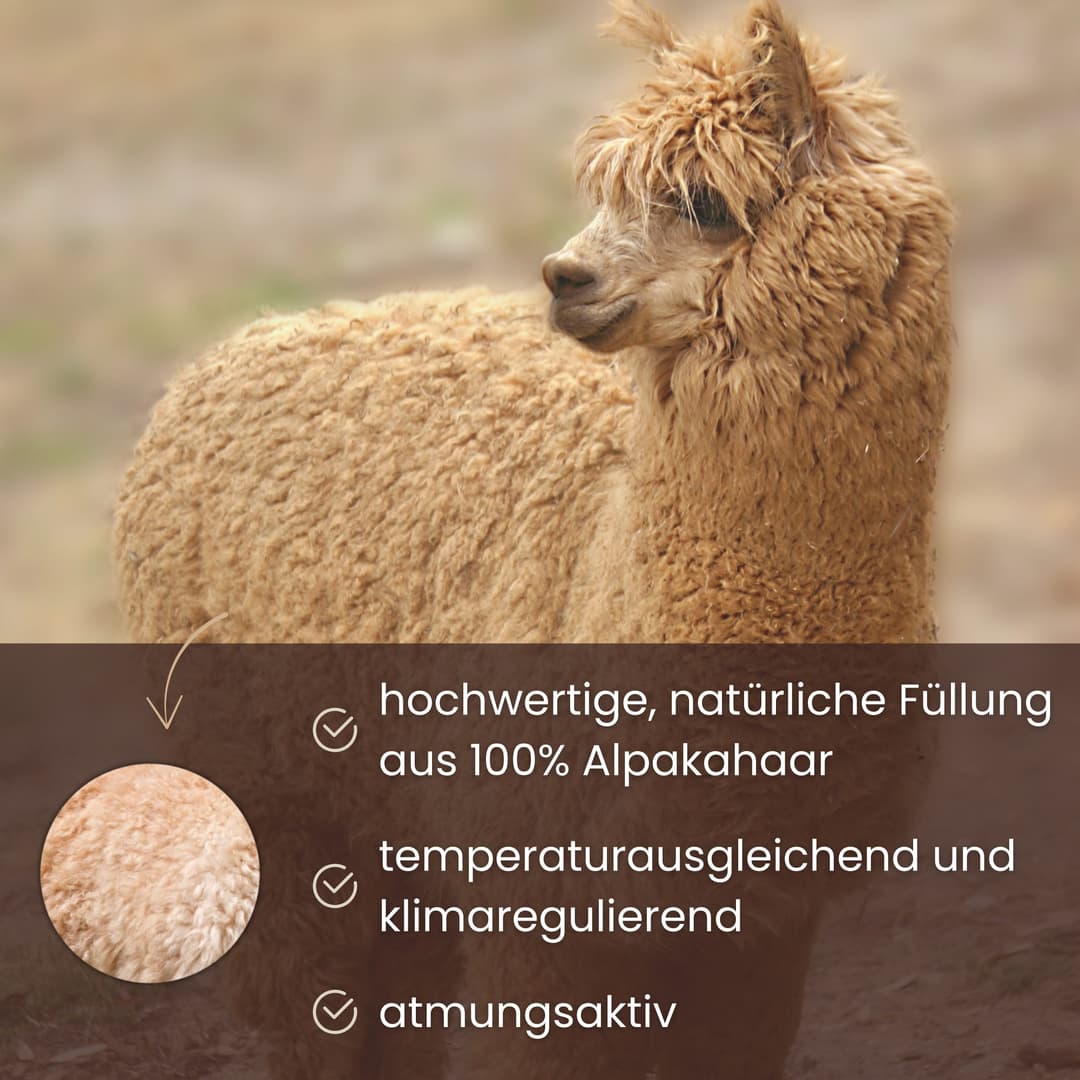 OTTO home Naturhaarbettdecke Lofna | Weiß