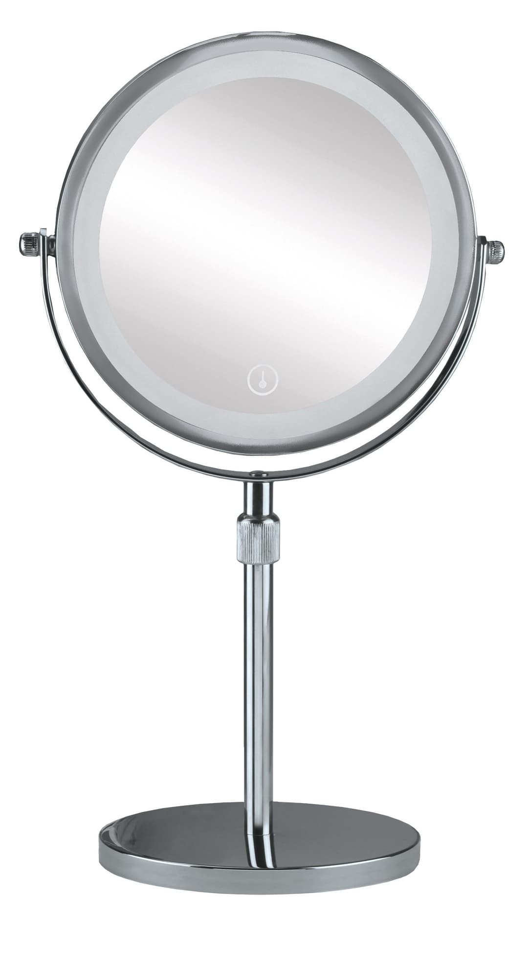 Kleine Wolke LED-Lichtspiegel Level Mirror | Silber