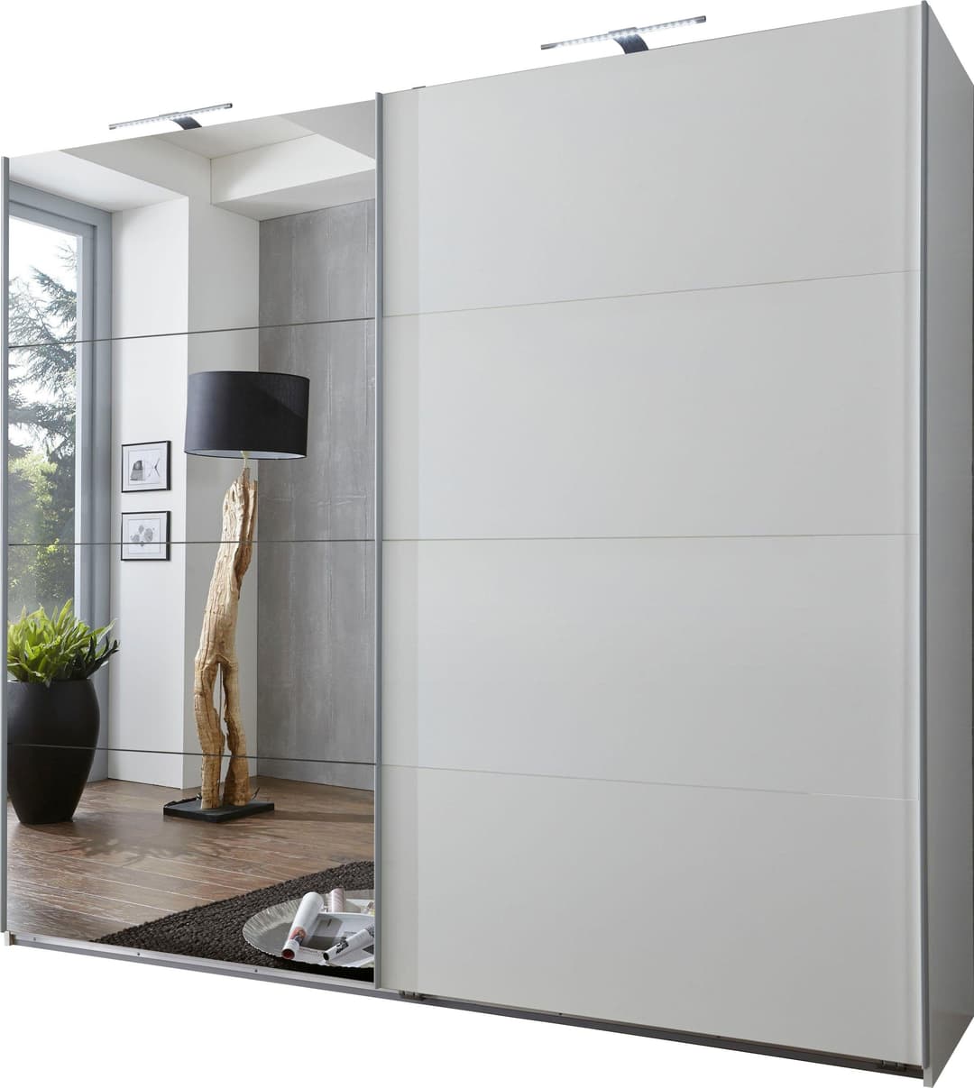 Wimex Schwebetürenschrank Ernie | Weiß