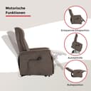 Duo Collection TV-Sessel Aurora XXL | Braun 4
