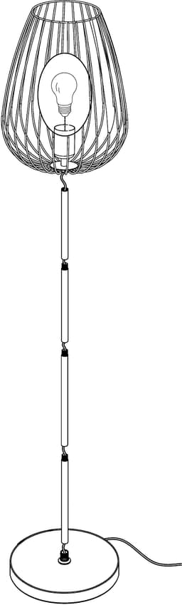 EGLO Stehlampe NEWTOWN | Schwarz