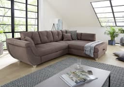 Jockenhöfer Gruppe Ecksofa Maranello L-Form | Braun