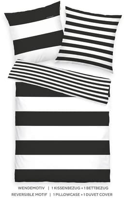 TOM TAILOR HOME Wendebettwäsche SIENA | Schwarz