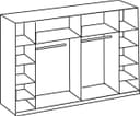 Wimex Schwebetürenschrank Stockholm | Holztöne 5