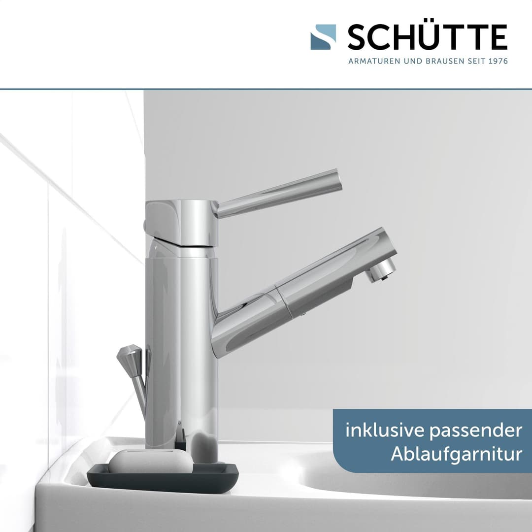 Schütte Cornwall Waschtischarmatur | Silber