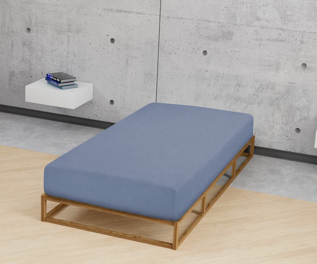 Biberna Spannbettlaken Hermal | Blau