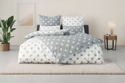 OTTO home Wendebettwäsche Dots | Grau