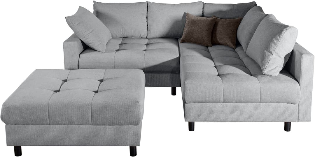 COLLECTION AB Ecksofa Toni L-Form | Grau