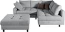 COLLECTION AB Ecksofa Toni L-Form | Grau 2