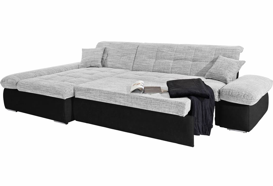 DOMO collection Ecksofa Moric | Grau
