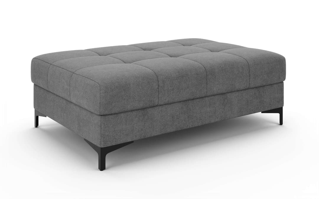 OTTO home Polsterhocker LEEVKE | Grau