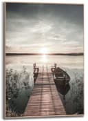 Reinders! Wandbild Slim Frame Wood 50x70 Scandic Jetty | Blau