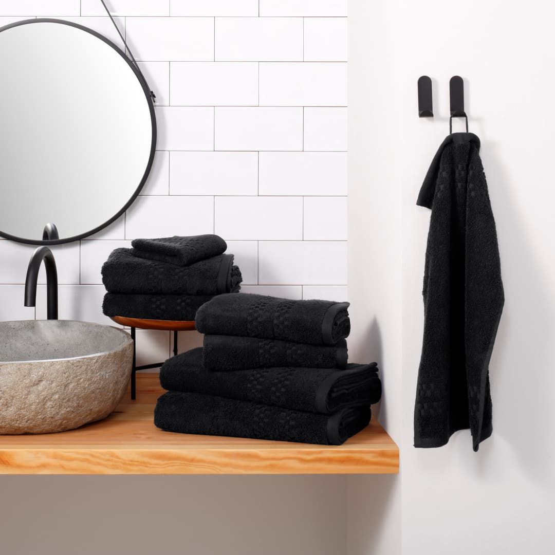OTTO home Handtuch Set Regona | Schwarz