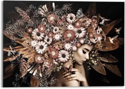Reinders! Deco-Panel Blumenreichtum Frau | Mehrfarbig