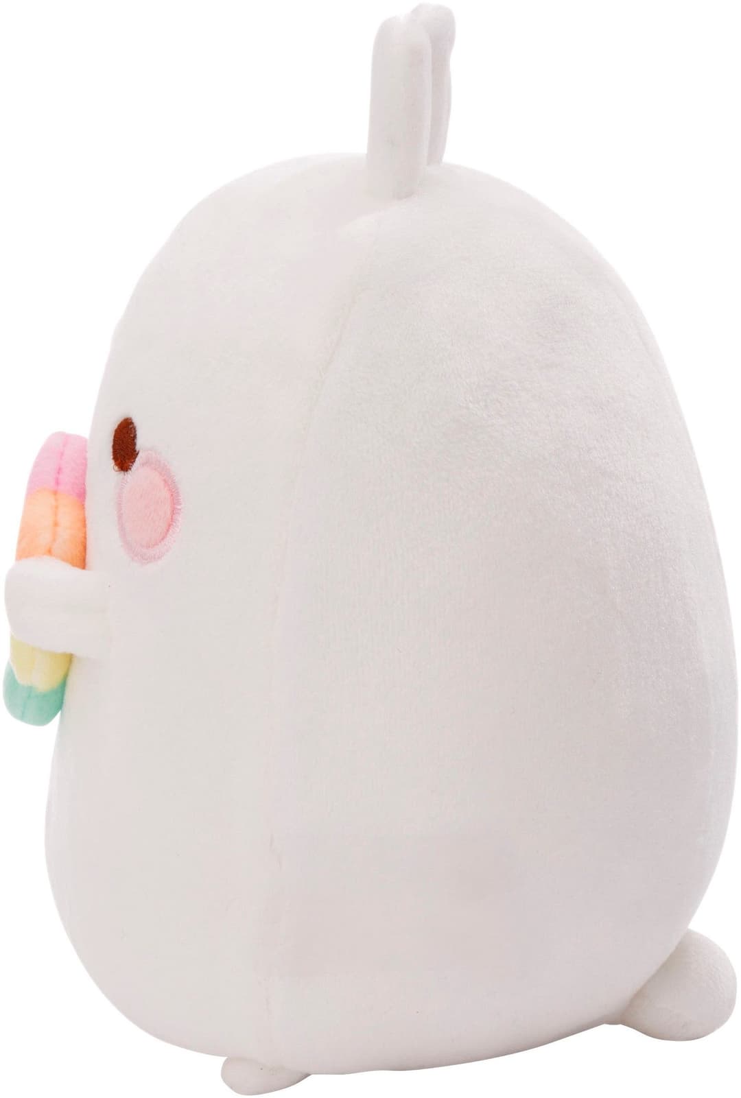 Nici Kuscheltier Molang mit Regenbogenblume | Weiß