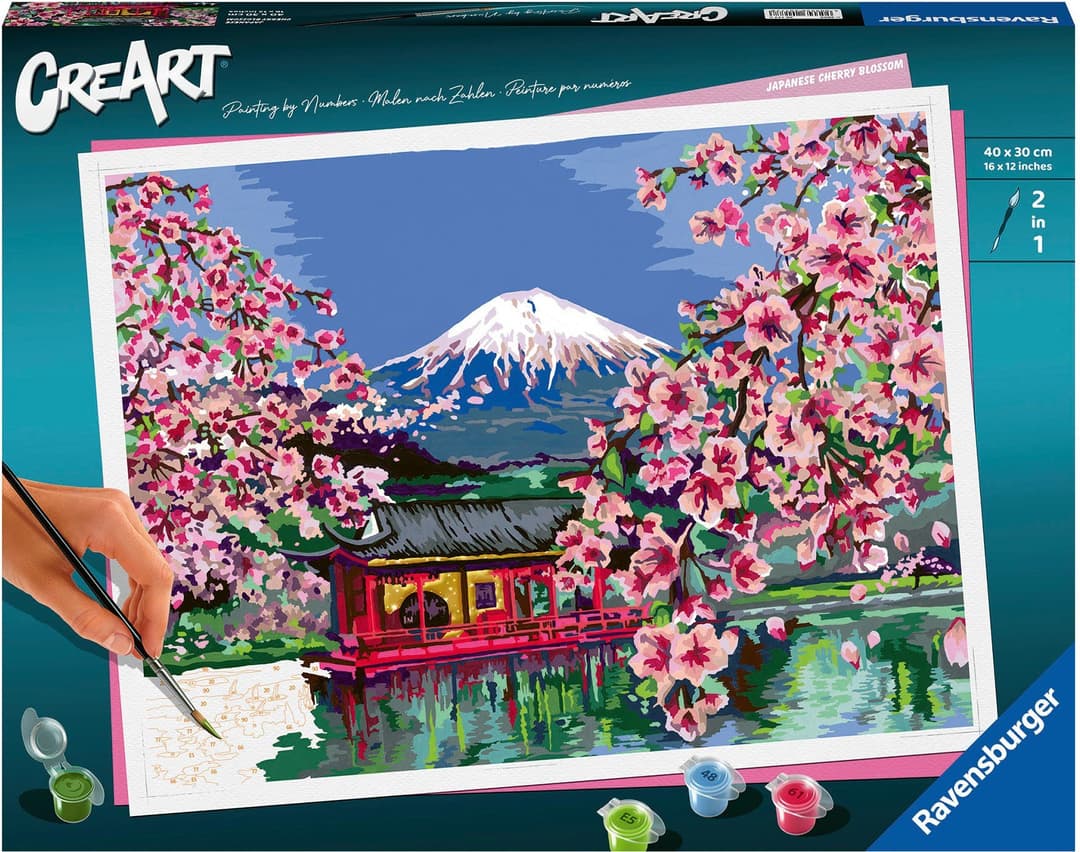 Ravensburger Malen nach Zahlen CreArt Japanese Cherry Blossom