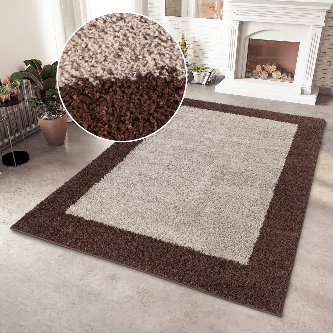 OTTO home Hochflor-Teppich Liams | Braun