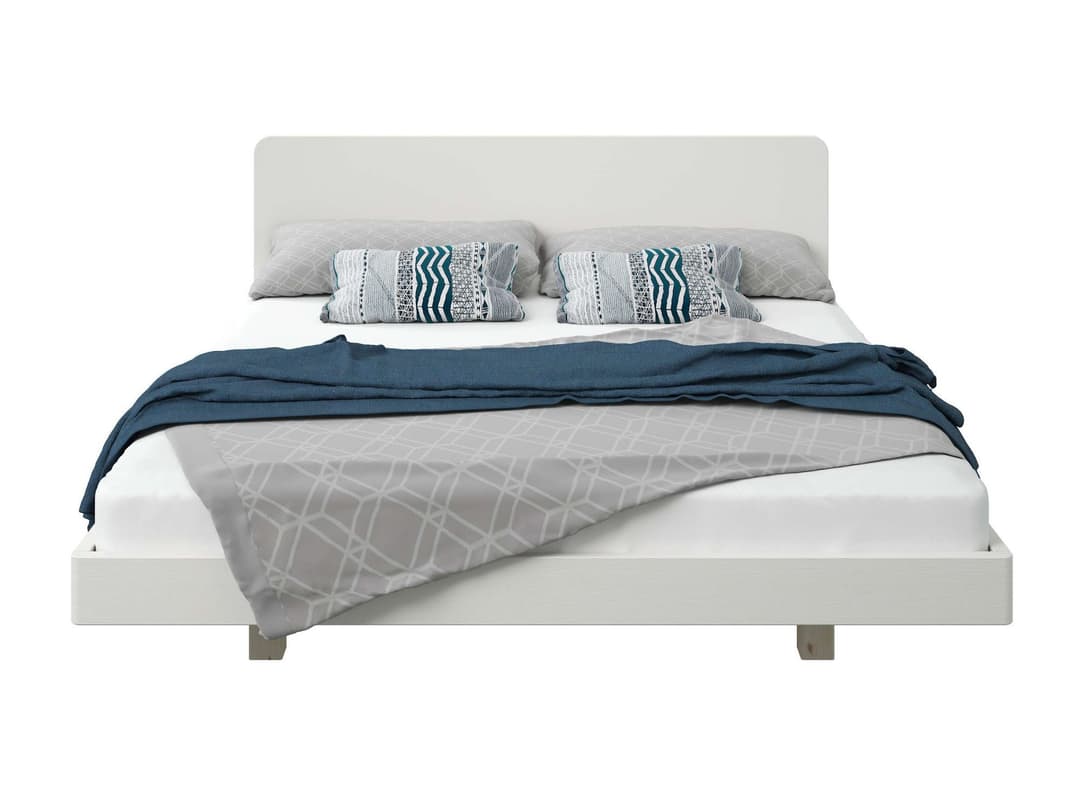 OTTO home Massivholzbett Amaliah Schwebebett | Weiß