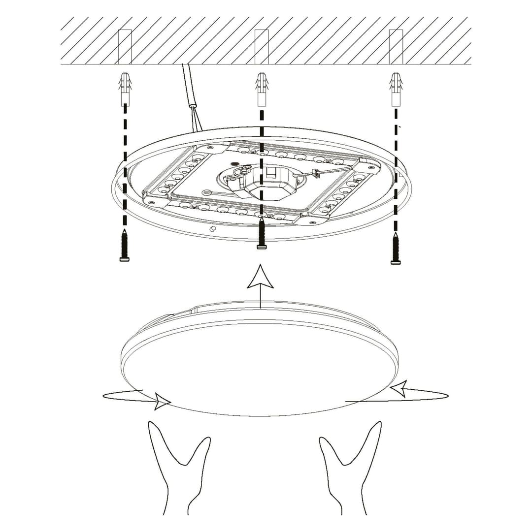 EGLO POGLIOLA LED Deckenleuchte | Weiß