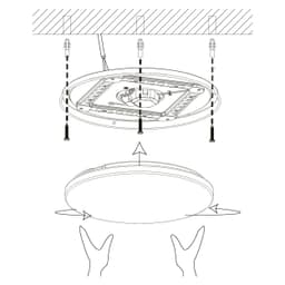 EGLO POGLIOLA LED Deckenleuchte | Weiß