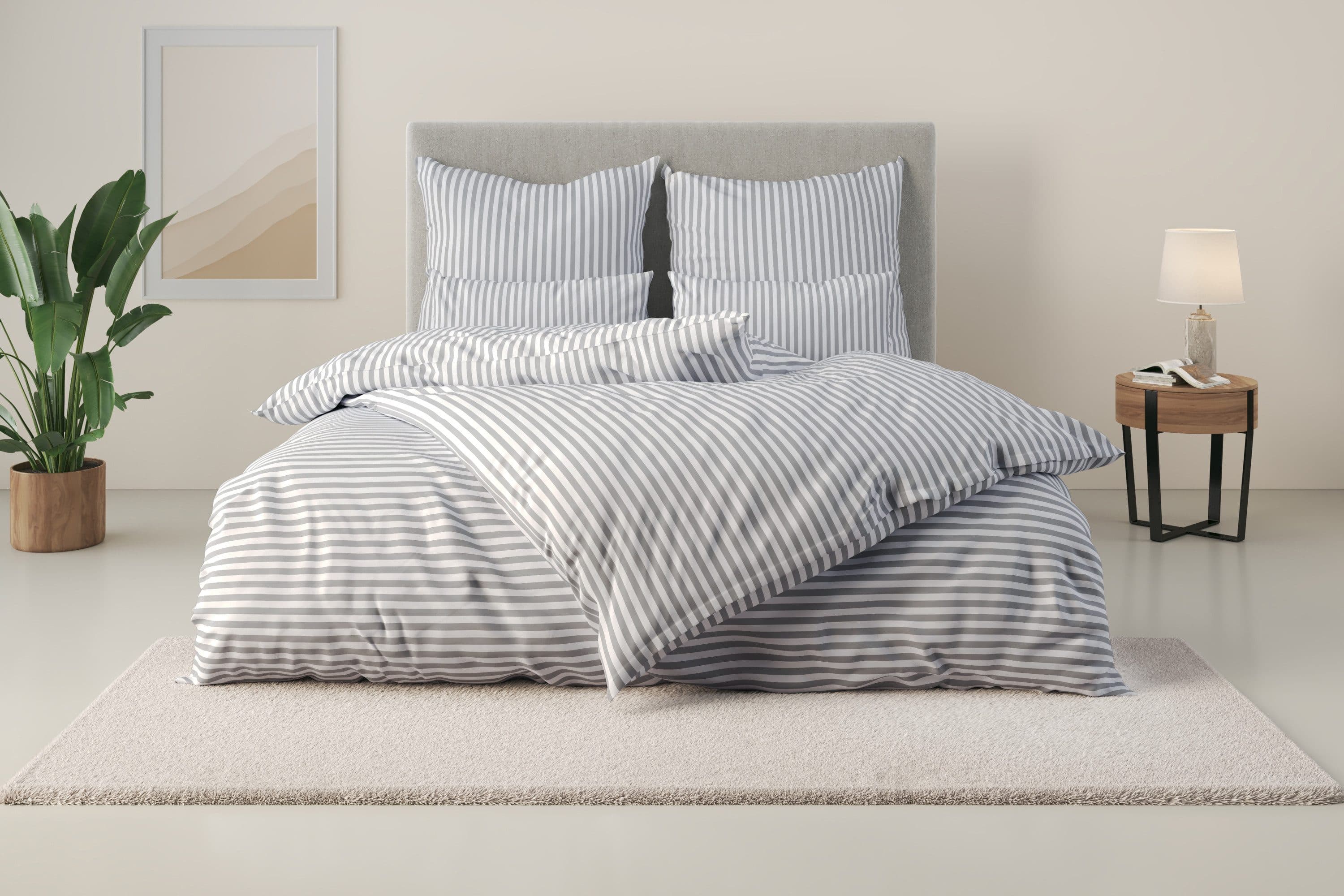 LeGer Home by Lena Gercke Bettwäsche Linnea | Grau