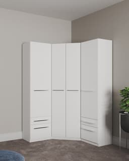 priess Kleiderschrank Barcelona | Weiß