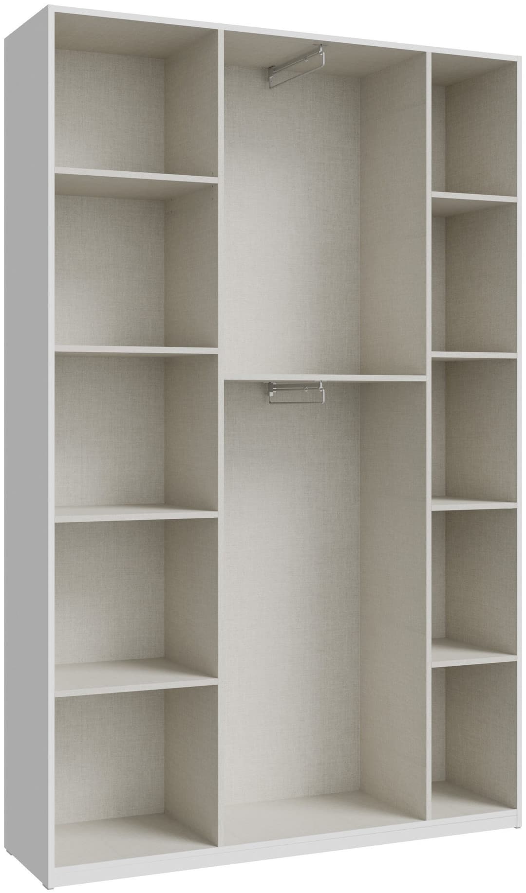 FORTE Kleiderschrank | Weiß