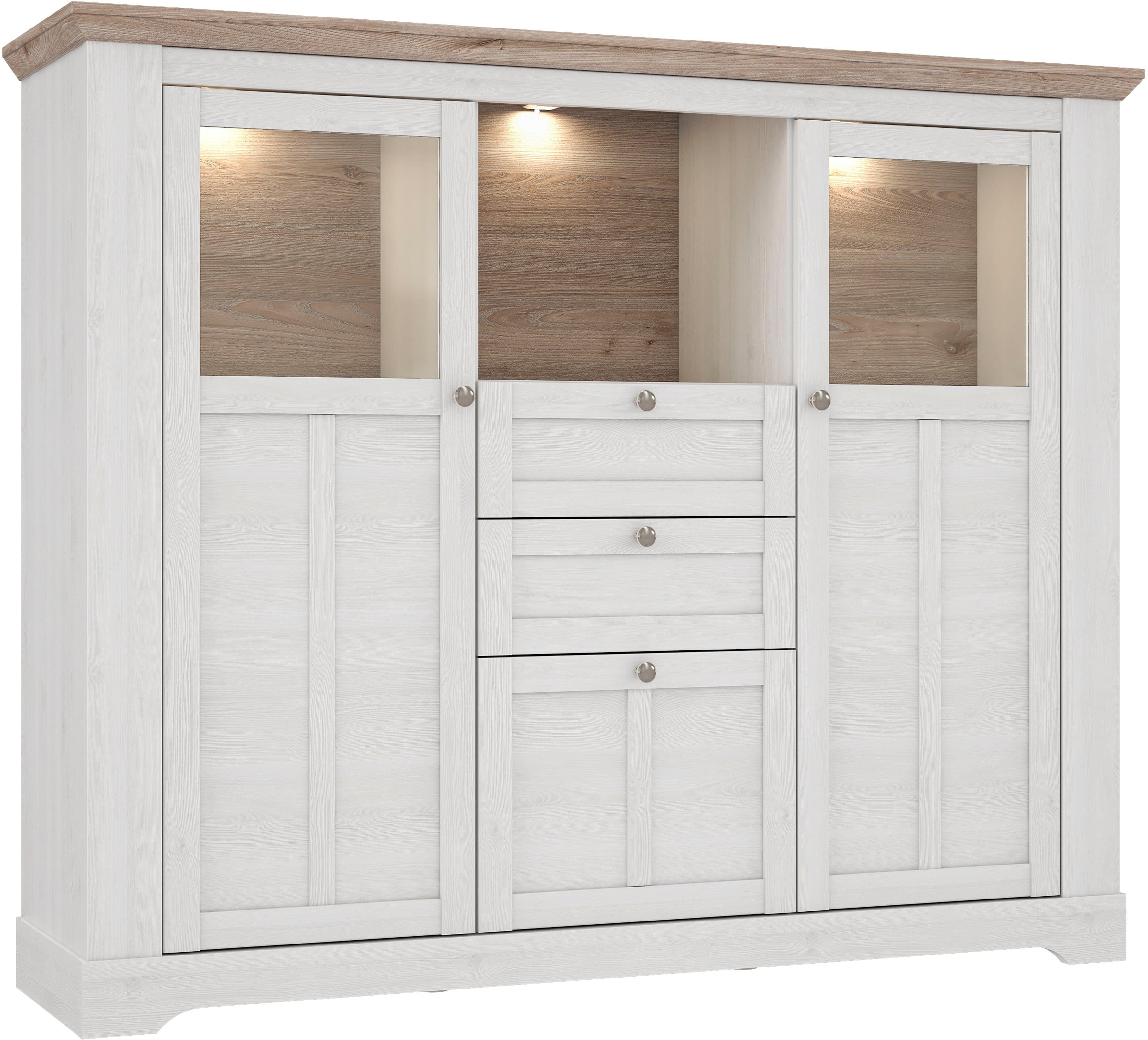 FORTE Highboard Iloppa | Holztöne