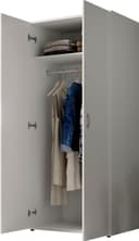 Schlafkontor Drehtürenschrank Base Kleiderschrank Joe Garderobe | Weiß 5