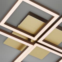 Briloner Leuchten LED Deckenleuchte FRAME | Braun