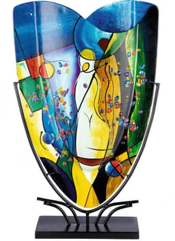 Casablanca by Gilde Tischvase Magic | Mehrfarbig
