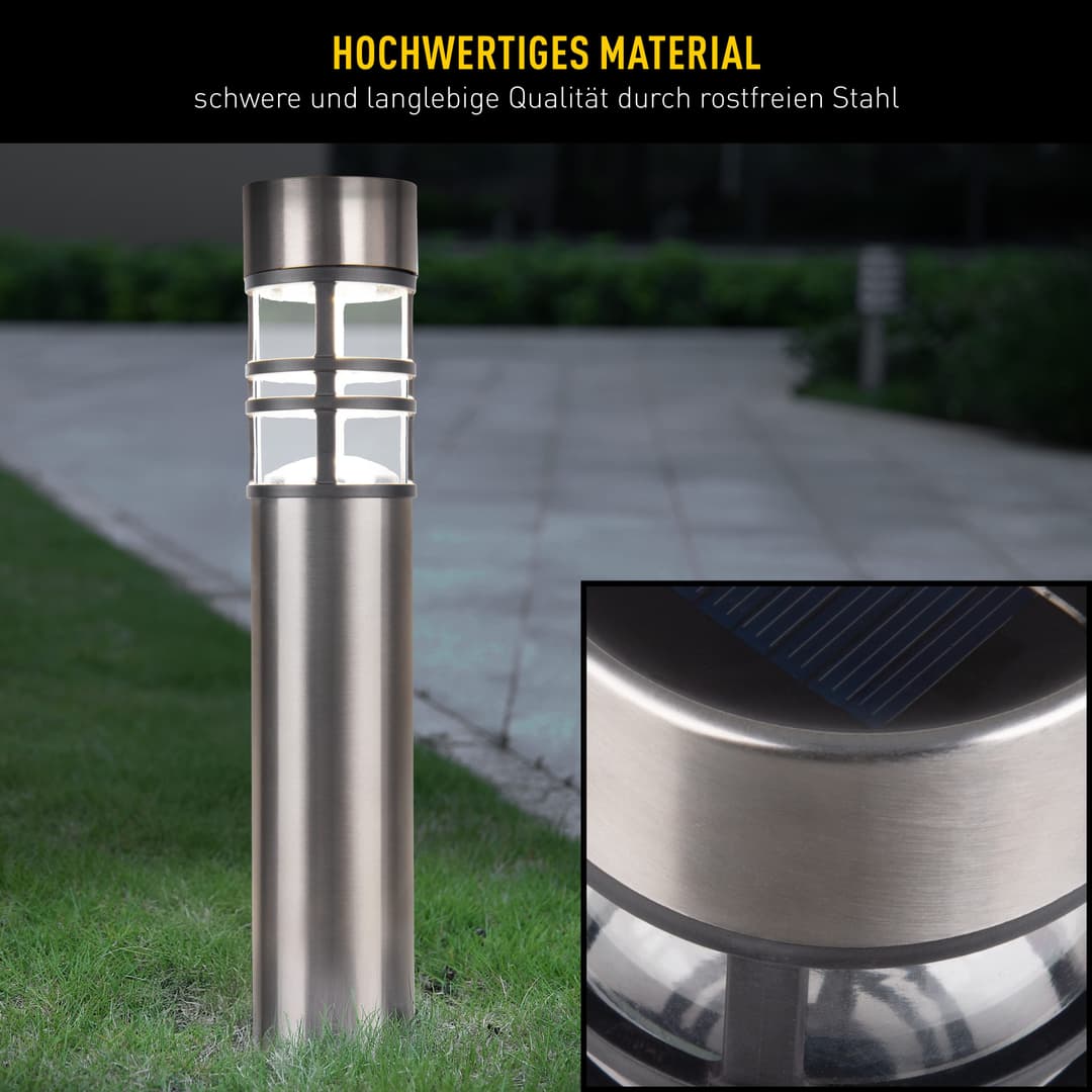 Näve LED Solarleuchte Bobby | Grau