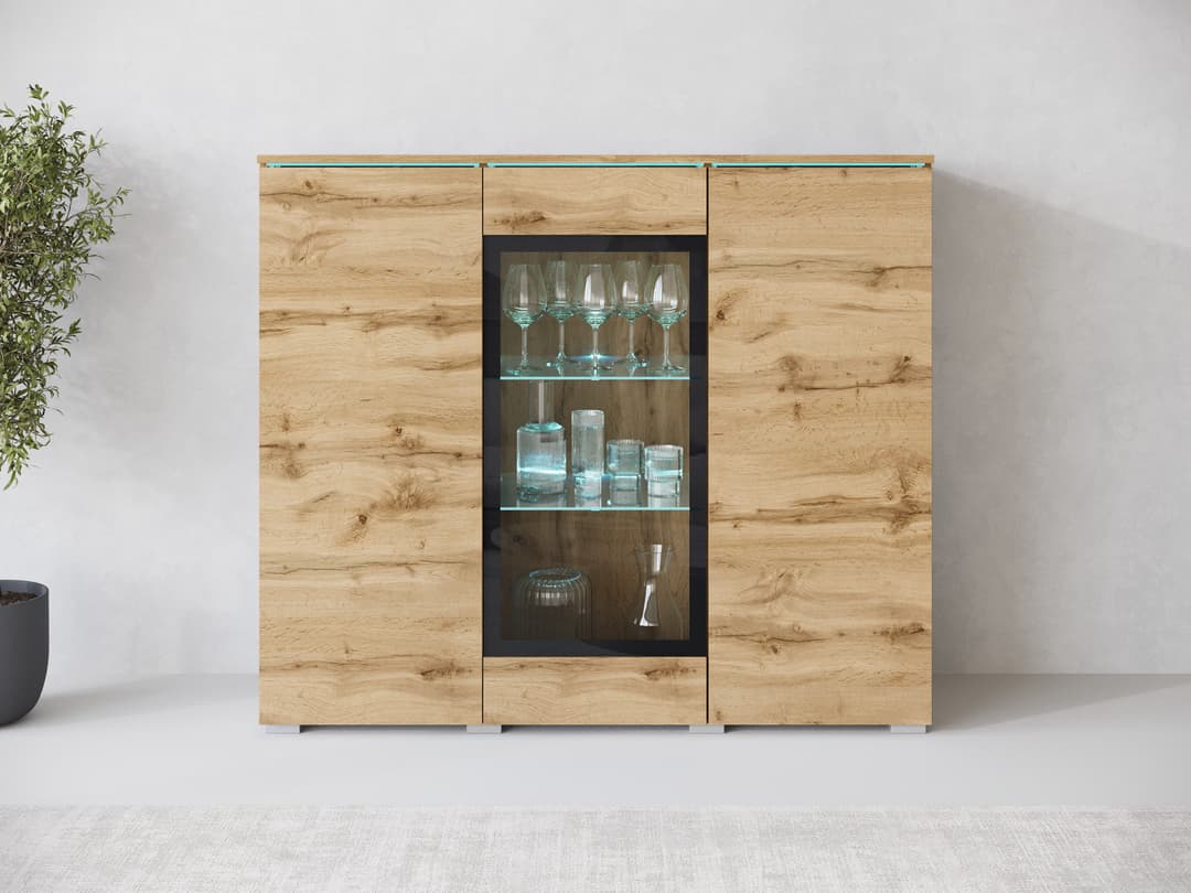 Home affaire Highboard Vera | Holztöne