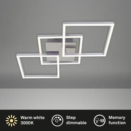 Briloner Leuchten LED Deckenleuchte FRAME | Silber
