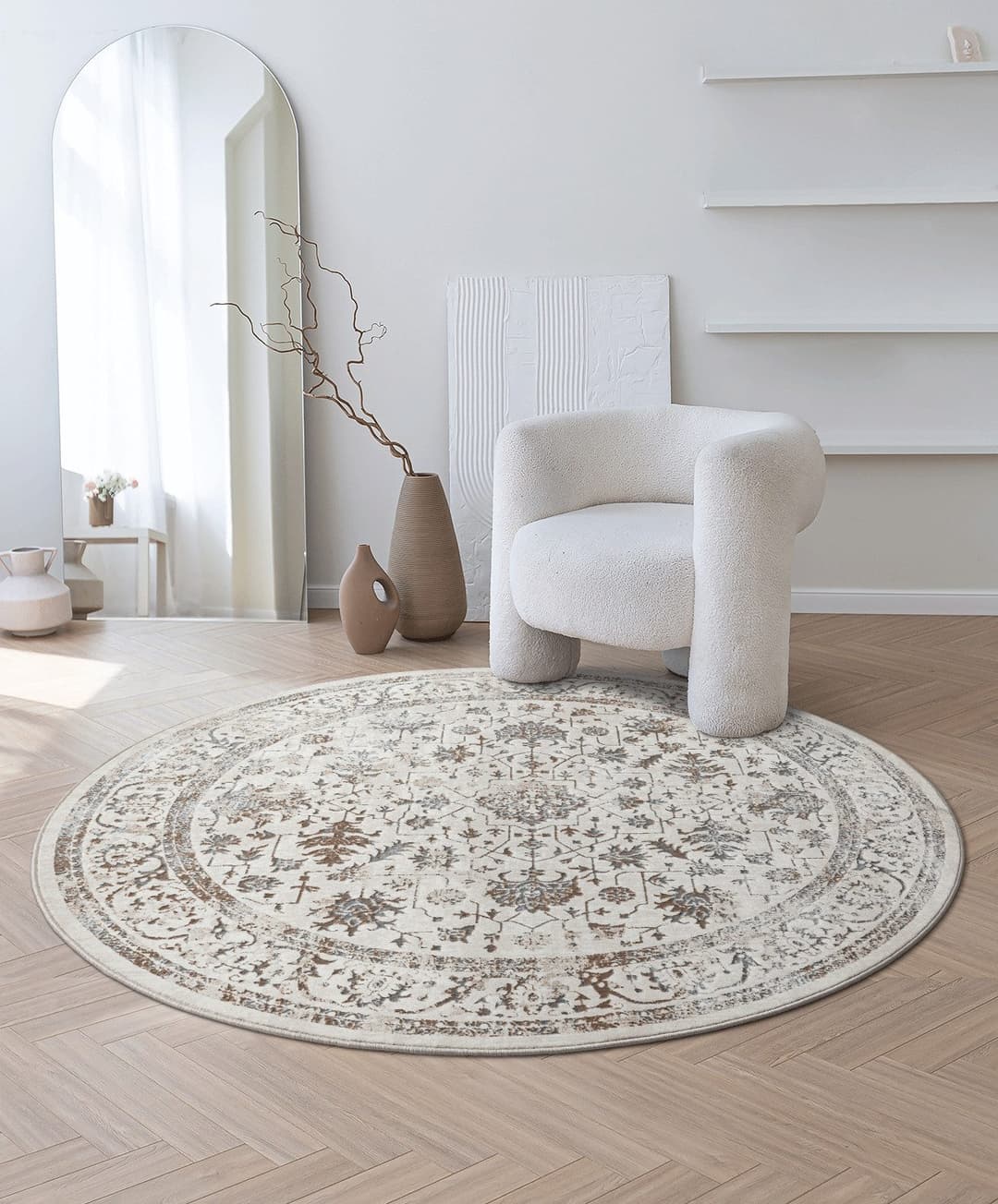 the carpet Teppich Mila | Beige