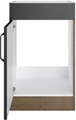 wiho Küchen Spülenschrank Elba | Schwarz