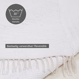 THEKO Teppich Happy Cotton Fleckerl | Weiß