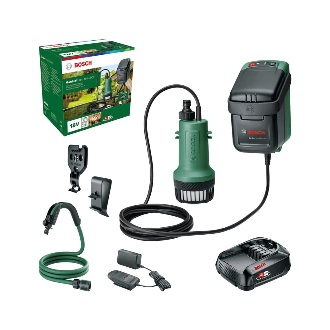 Bosch Home & Garden GardenPump 18V-2000 | Grün