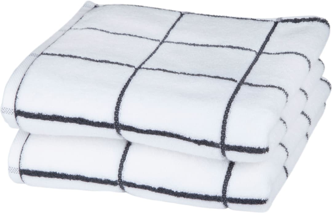 ROSS Handtücher Cashmere Überkaro | Weiß