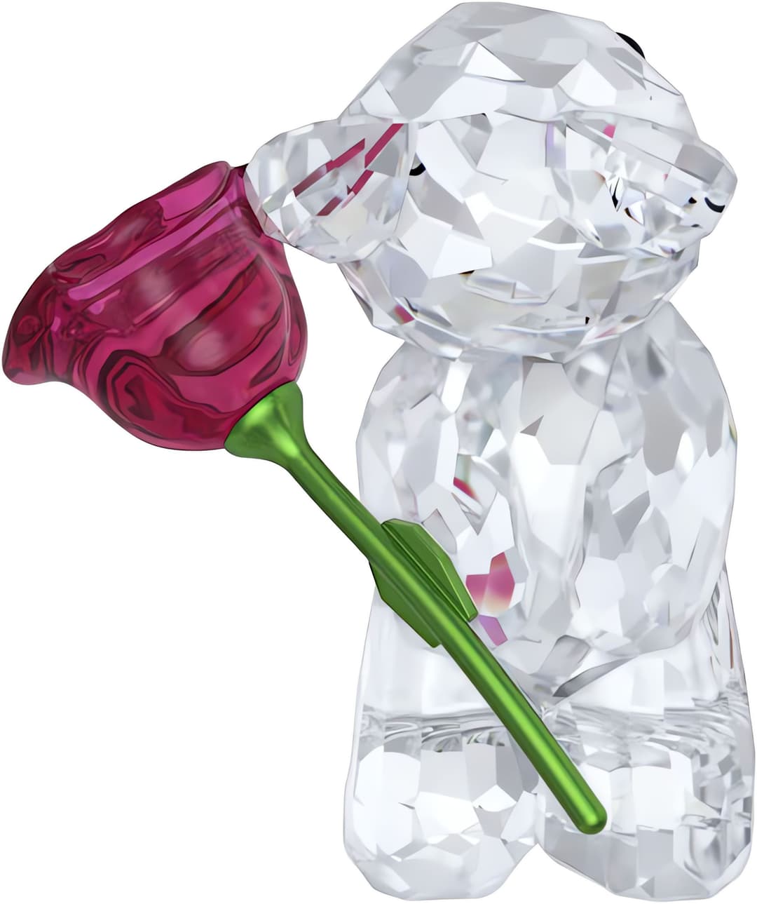 Swarovski Kris Bär mit Rose | Mehrfarbig