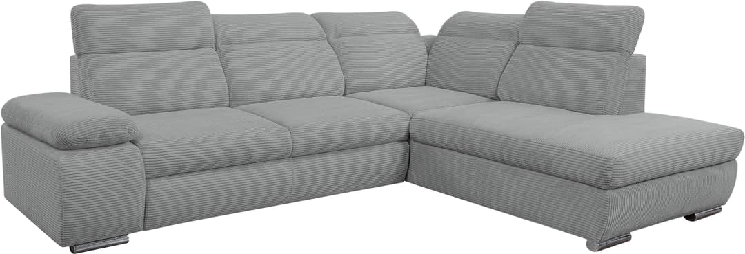 WERK2 Ecksofa Alicante Cord | Grau