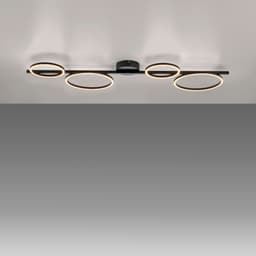 JUST LIGHT Deckenleuchte MINI RITUS | Schwarz