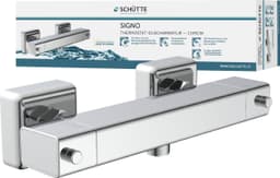 Schütte Duscharmatur Signo mit Thermostat | Silber